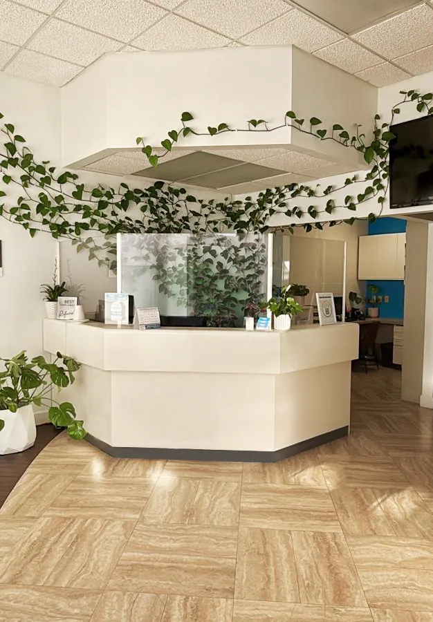 Impact Dental Centre modern reception and waiting area